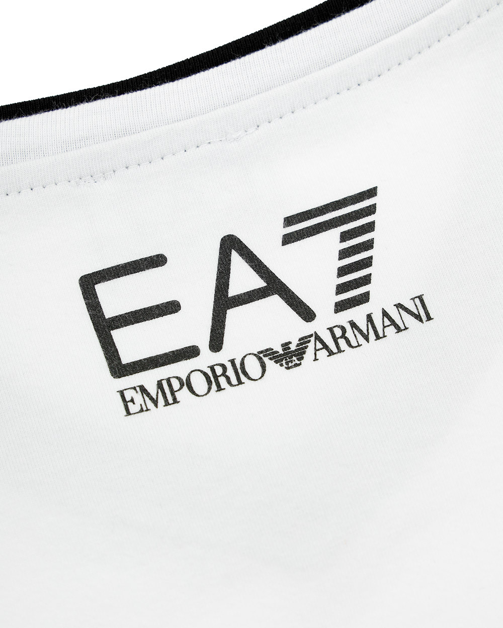 EA7 LOGO T-SHIRT WITH ROUND NECK