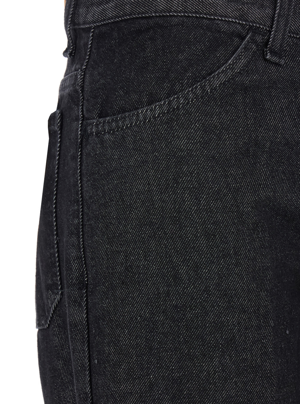 Merci Belt Loop Denim Trousers In Black