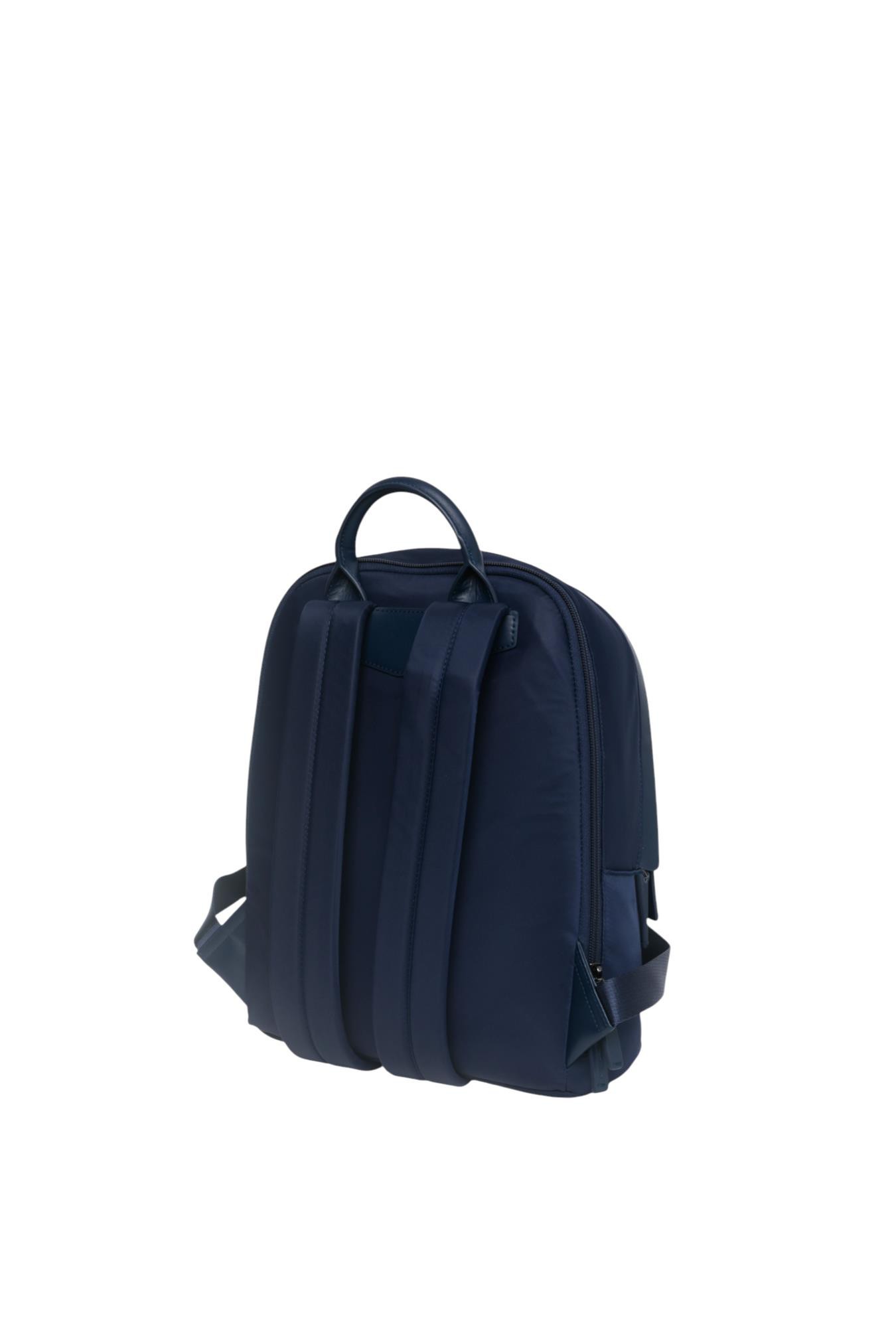 Emporio Armani Zipper Backpack In Black