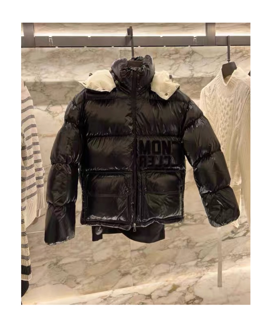 Moncler High-neck Puffer Jacket In Black