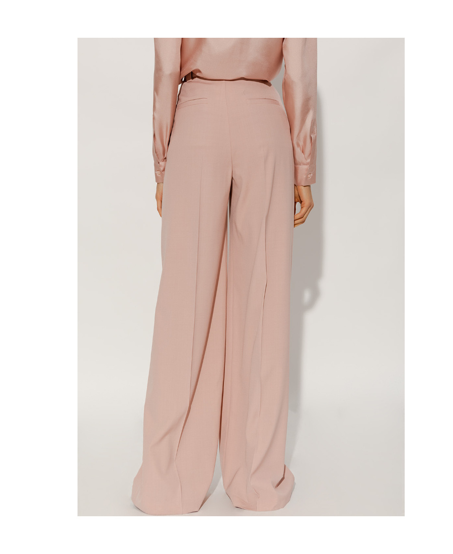 Red Valentino Pleated Wide-leg Trousers In Nude