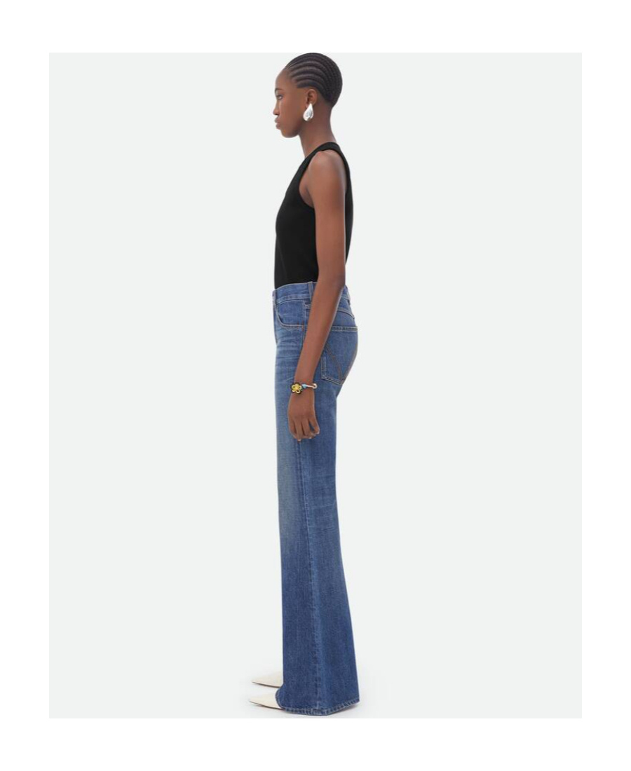 BOTTEGA VENETA MID-RISE FLARE JEANS