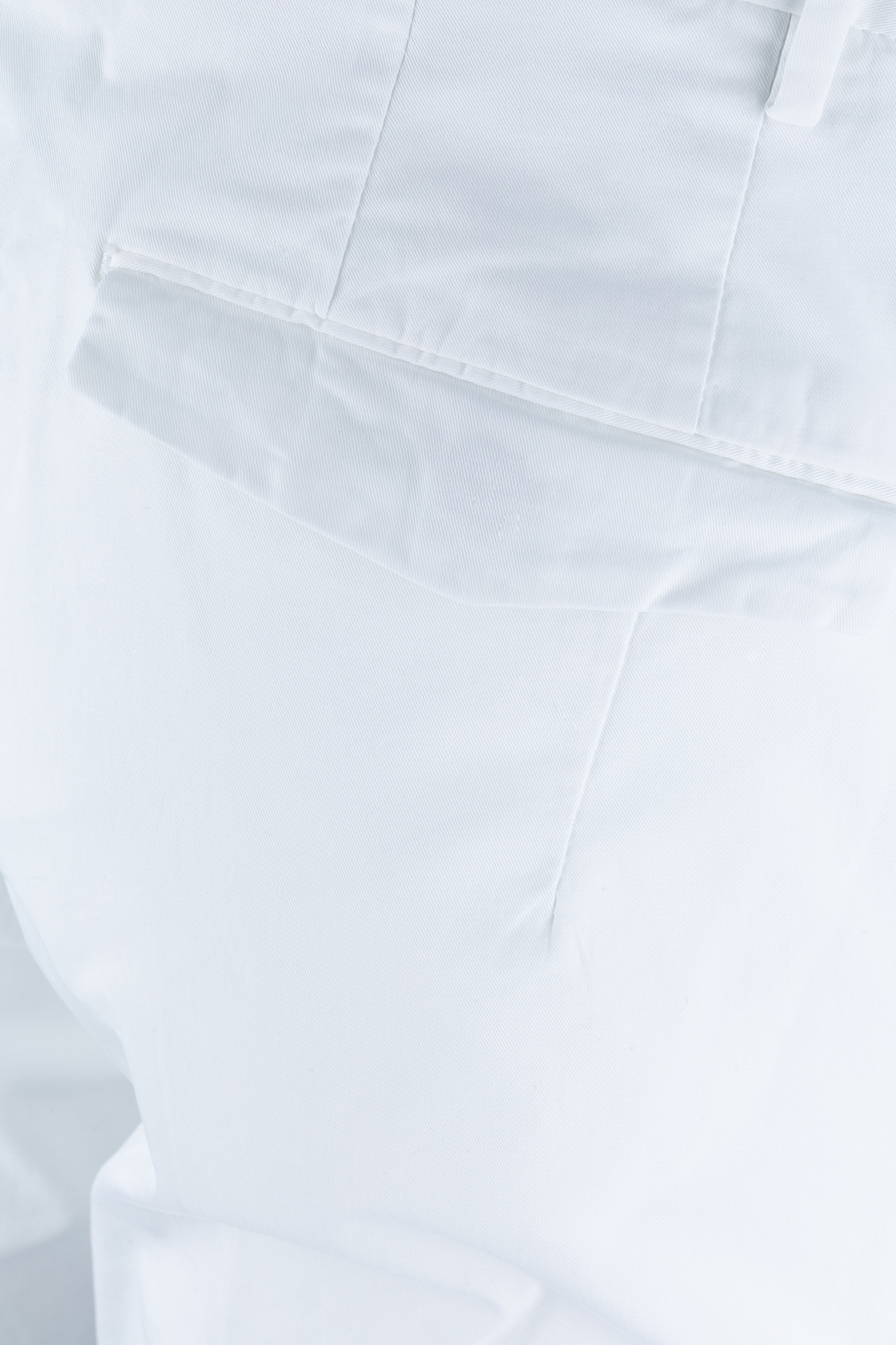Pt Torino Trousers With Back Pockets And Belt Loops In White