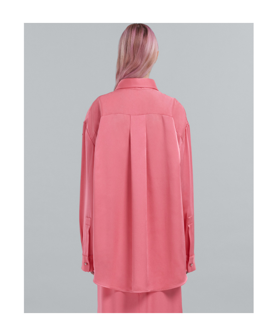 Marni Sequin-embellished Oversized Shirt In Pink