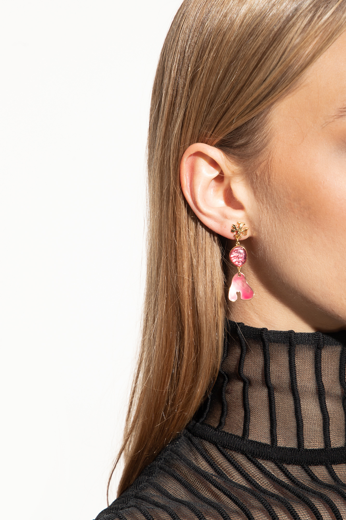 Tory Burch Roxanne Drop Earrings In Pink