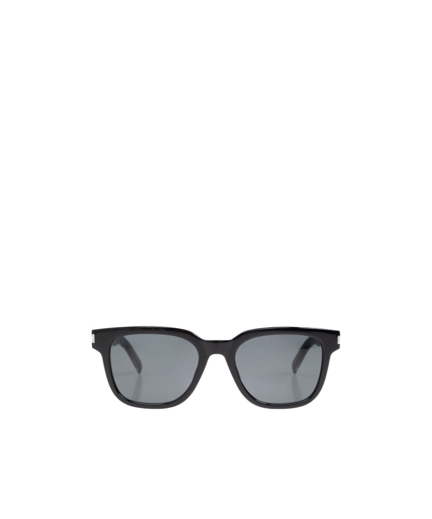 Saint Laurent Tinted Square Frame Sunglasses In Gray