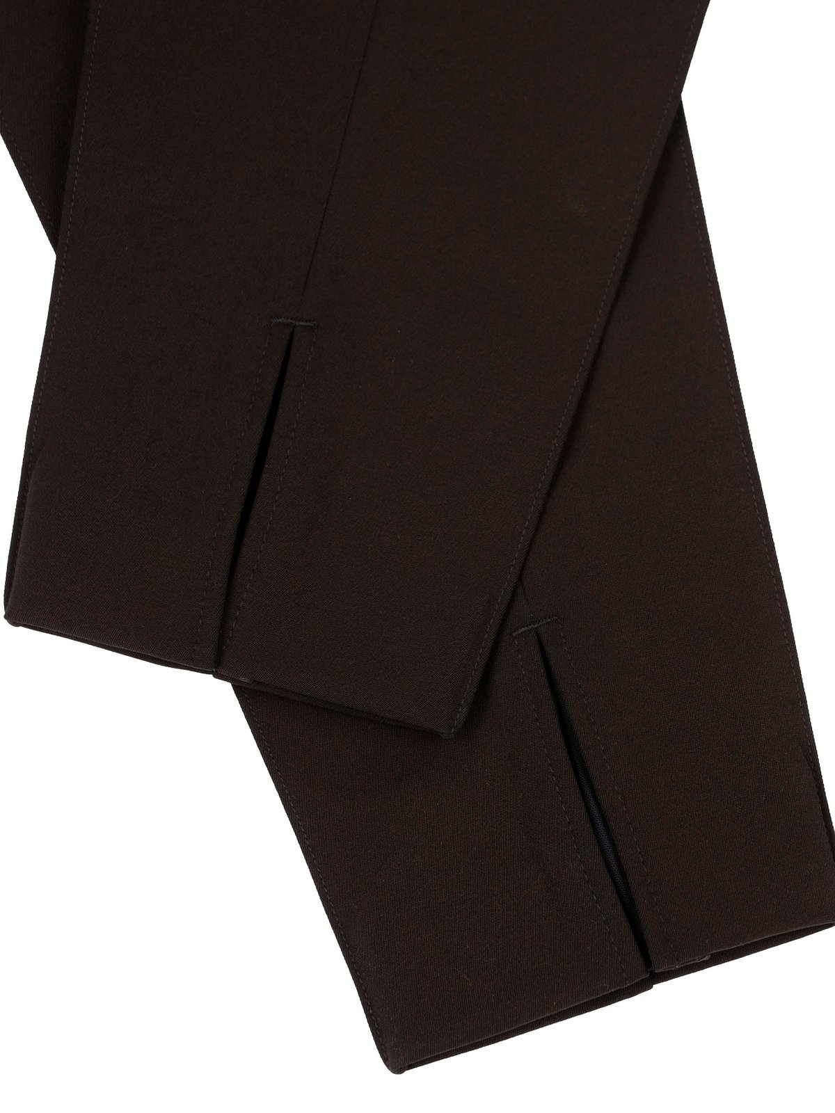 Prada Slit-detailed Tailored Trousers In Black