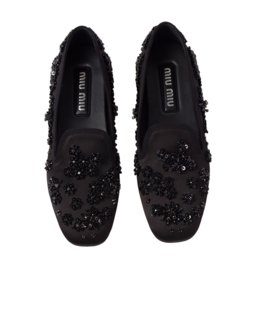 MIU MIU SATIN SLIPPERS