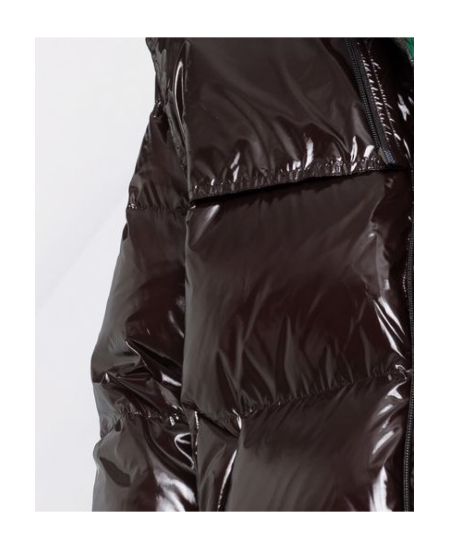 Bottega Veneta High-shine Puffer Jacket In Black