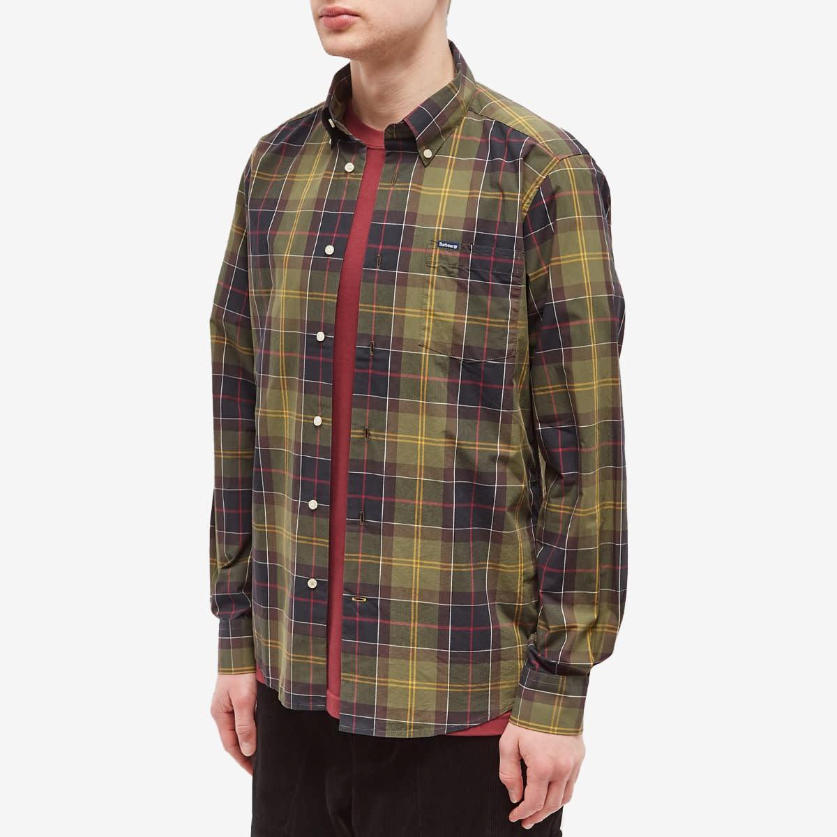 Barbour Kippford Tailored Shirt Classic Tartan In Black