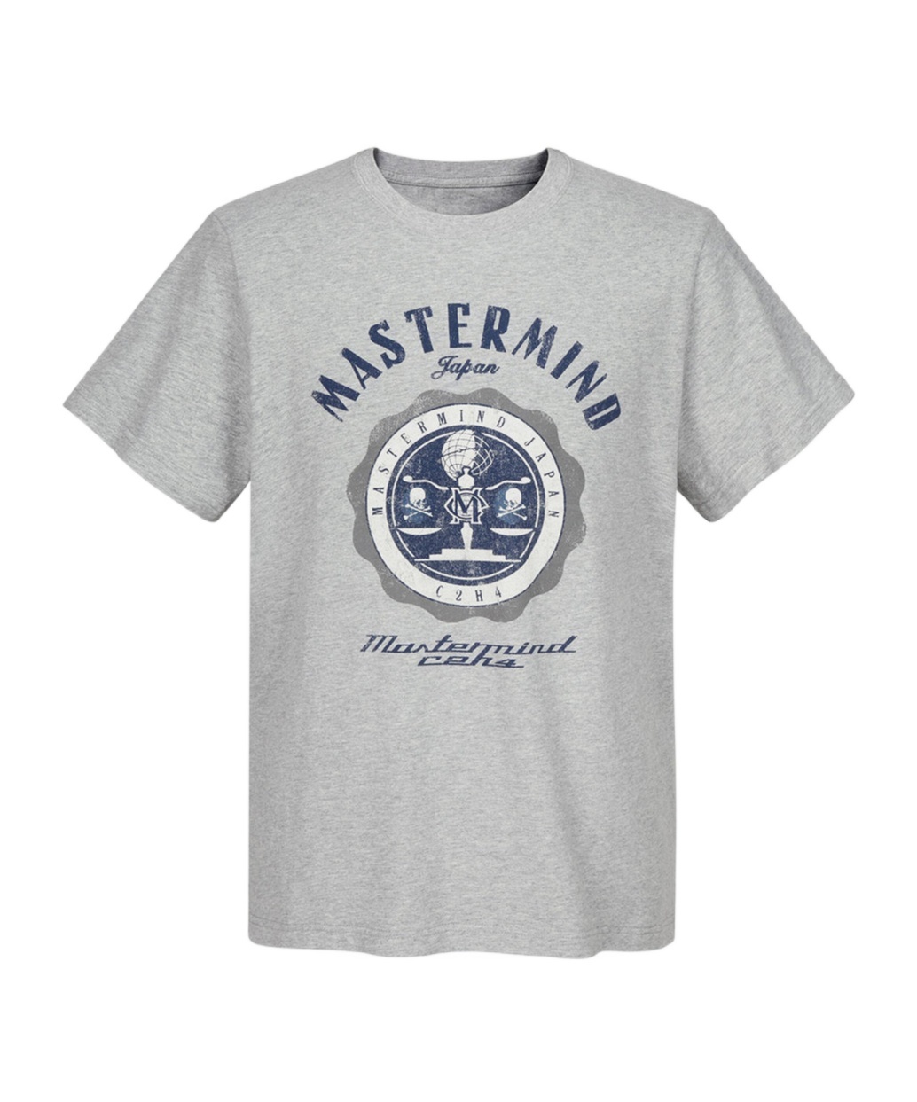 Mastermind Japan X C2h4 Logo T-shirt In Gray