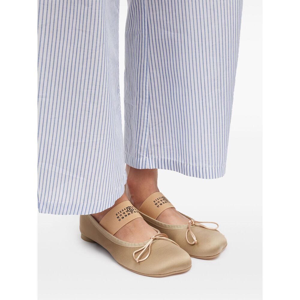 Shop Mm6 Maison Margiela Anatomic Ballerinas In Nude