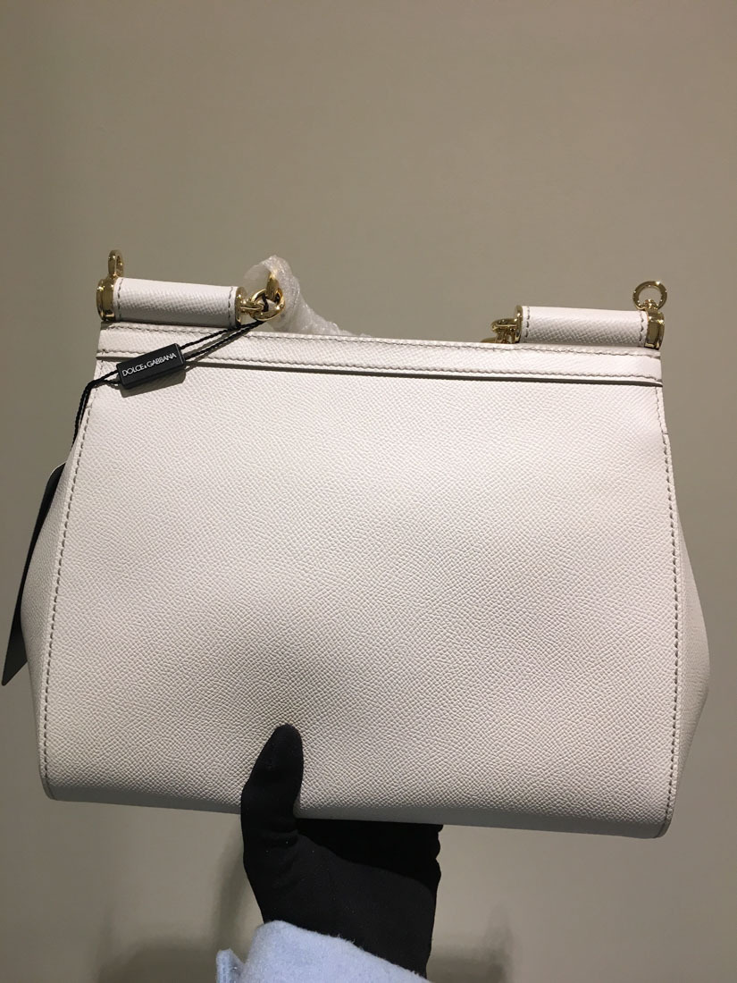 Dolce & Gabbana Sicily Tote Bag In White