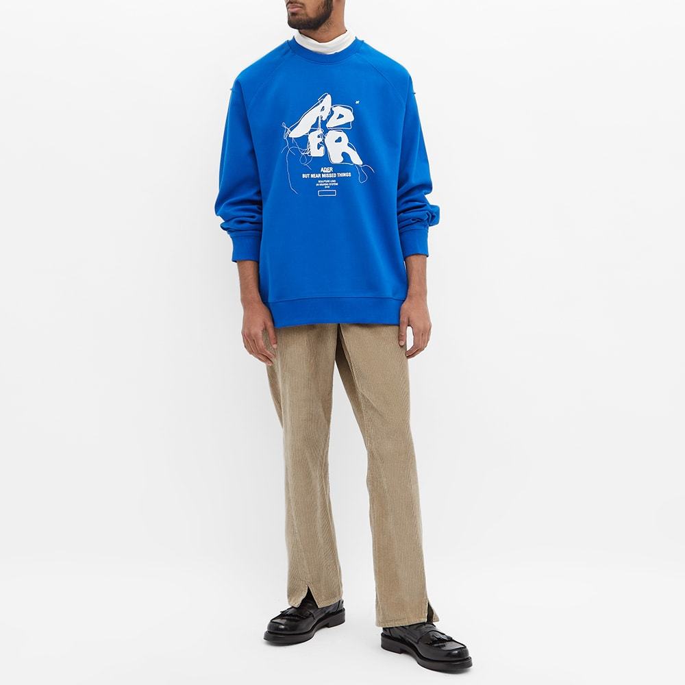 Ader Error Round-neck Sweater In Blue