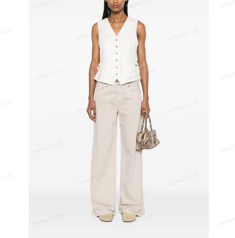Agolde Low Slung Baggy Low-rise Straight-leg Jeans In White