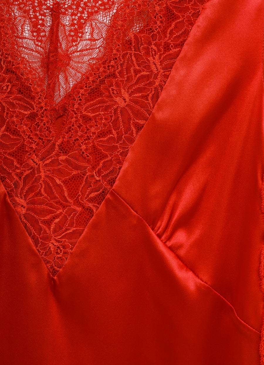 Shop Dries Van Noten Lace Vest In Red