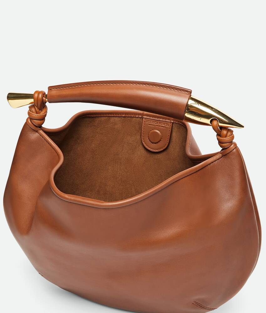 Bottega Veneta Sardine Intrecciato-leather Handbag In Brown