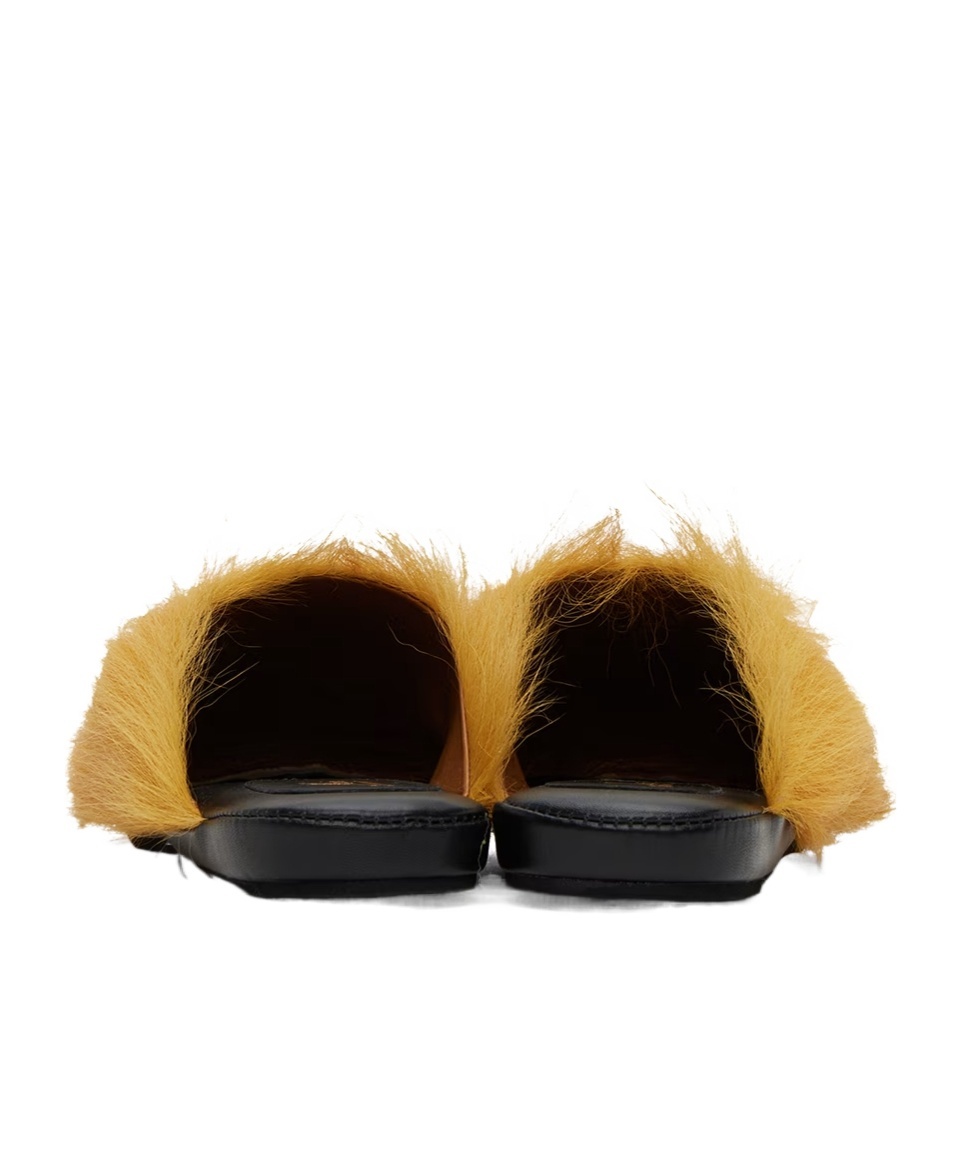 Marni Yellow Fussbett Sabot Slippers