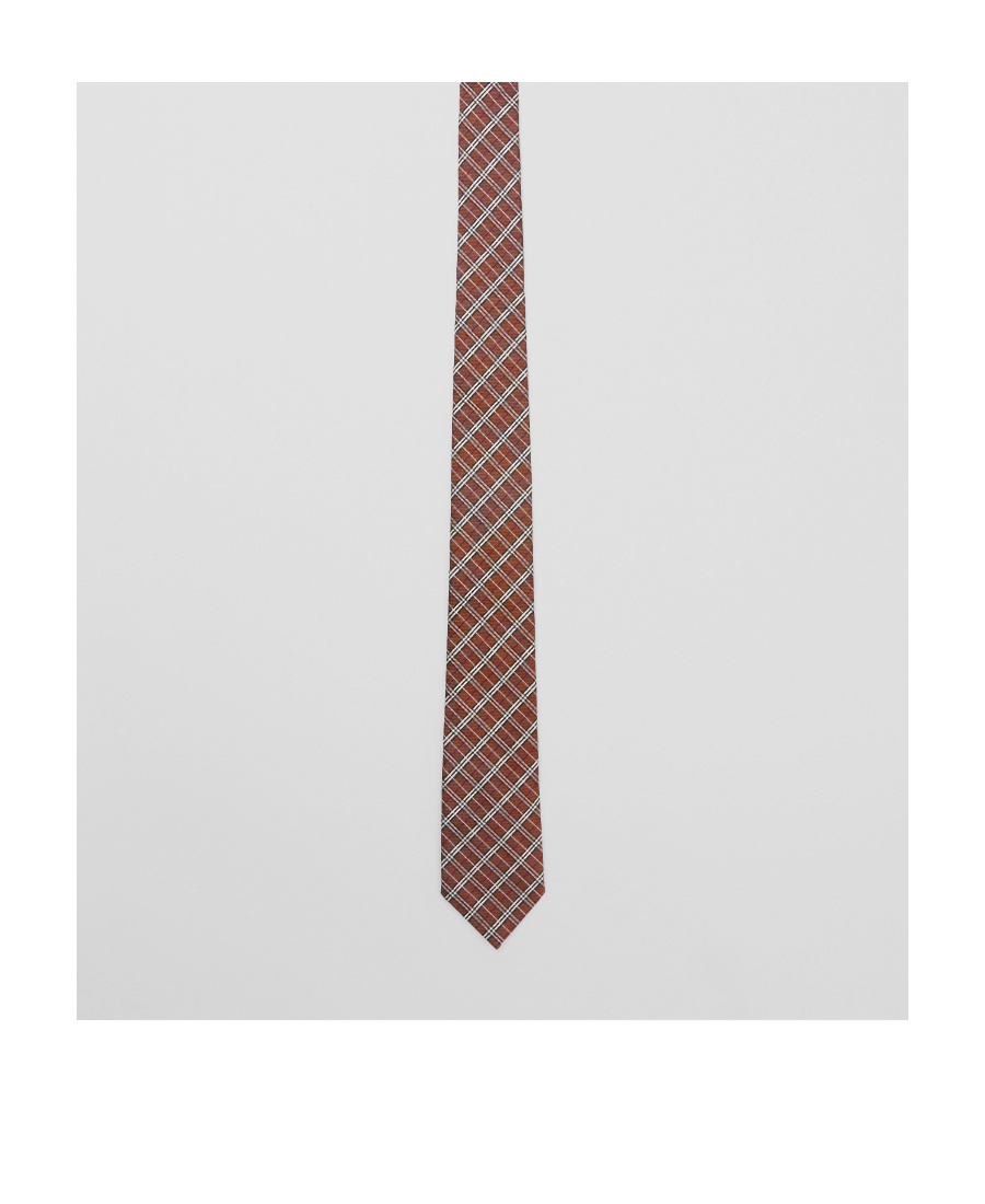 Burberry Vintage Check-pattern Pointed Tie In Brown