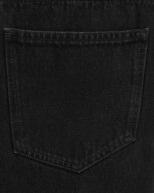 Saint Laurent Oklahoma Jeans In Black Denim In Black