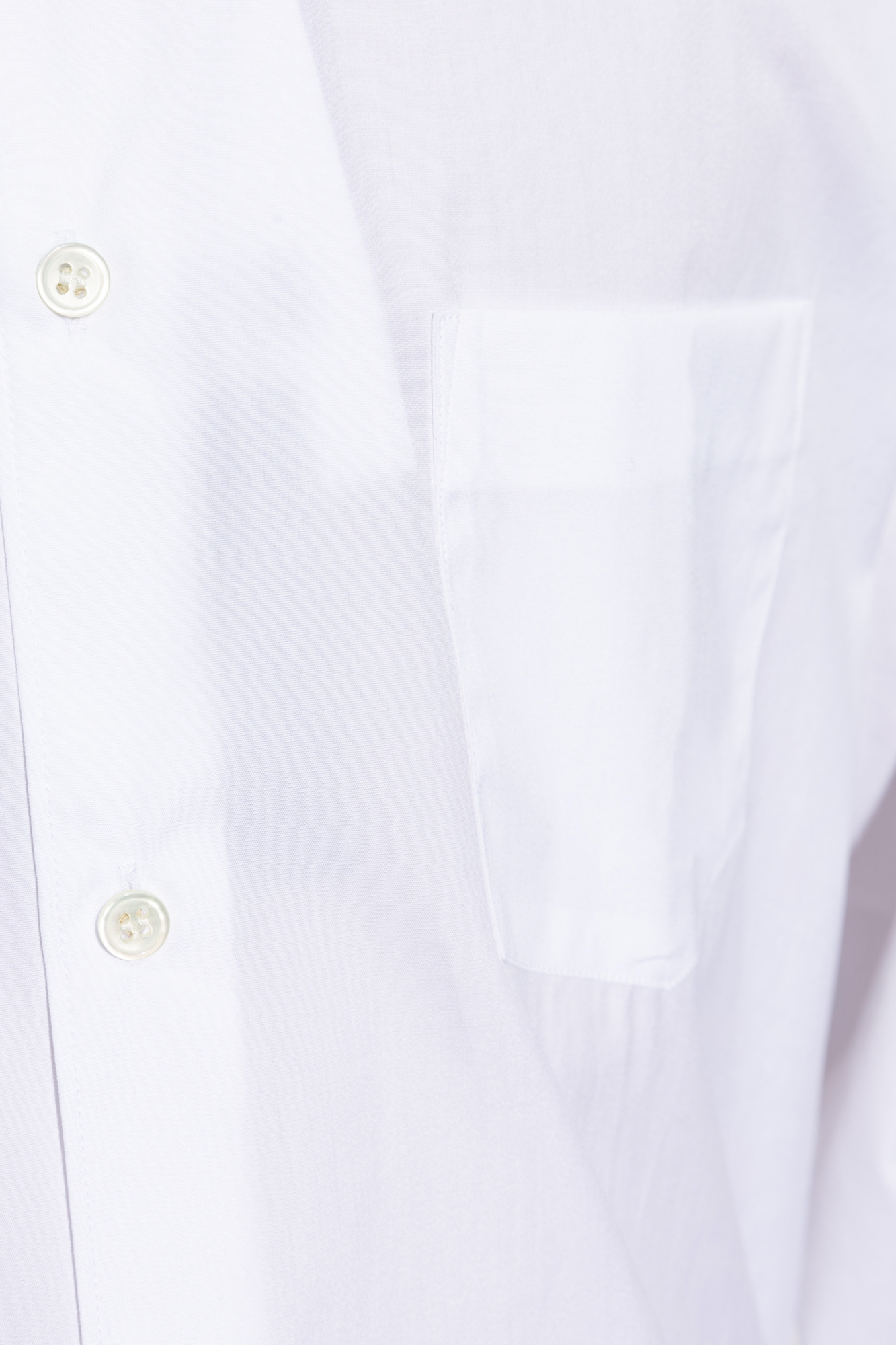 Comme Des Garçons Long-sleeved Shirt In White