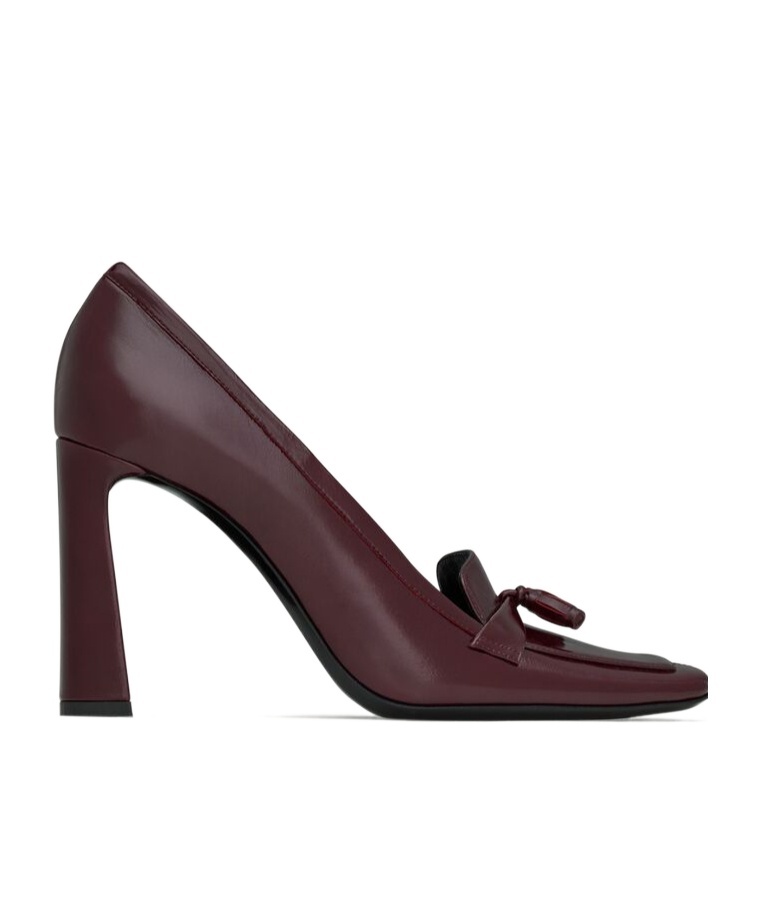 Saint Laurent Chloé Pumps In Smooth Leather In Red