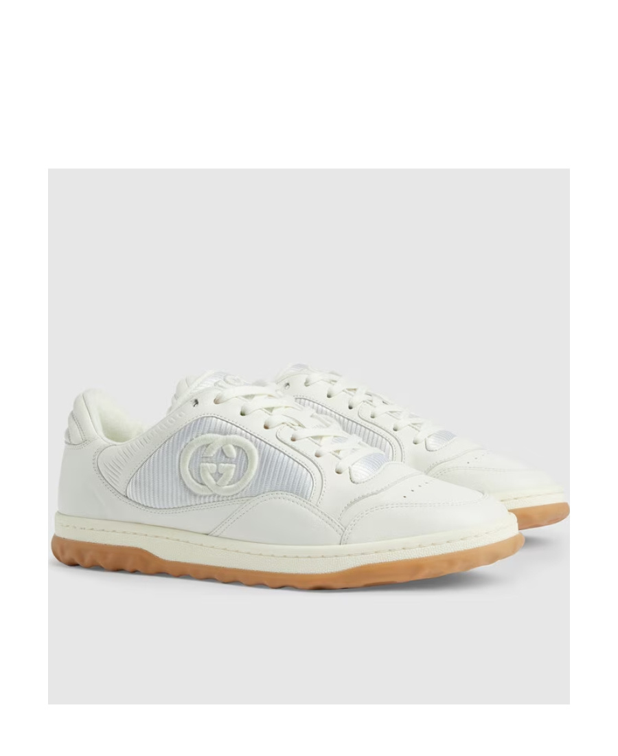 Gucci Double G Logo Low-top Sneakers In White