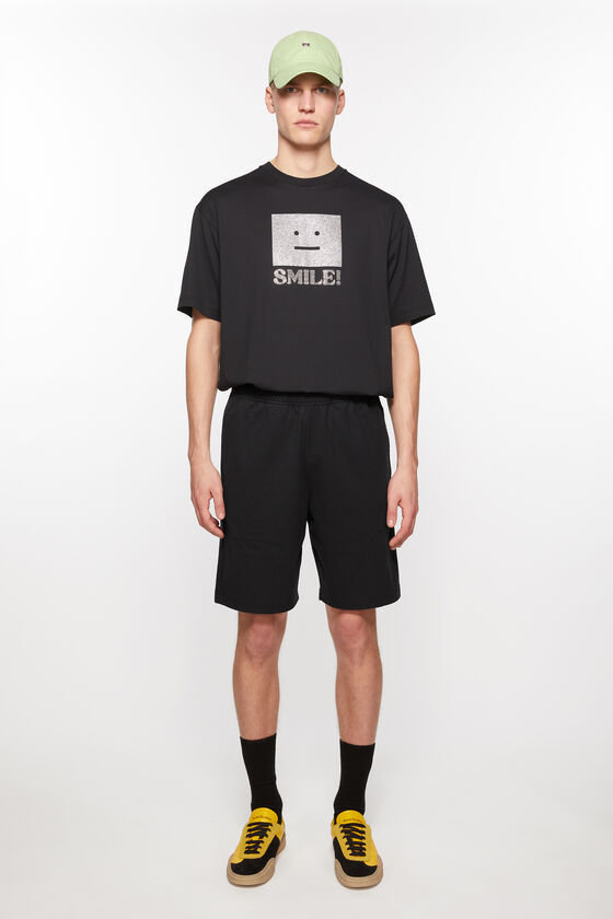 Acne Studios Organic-cotton Jersey Shorts In Black