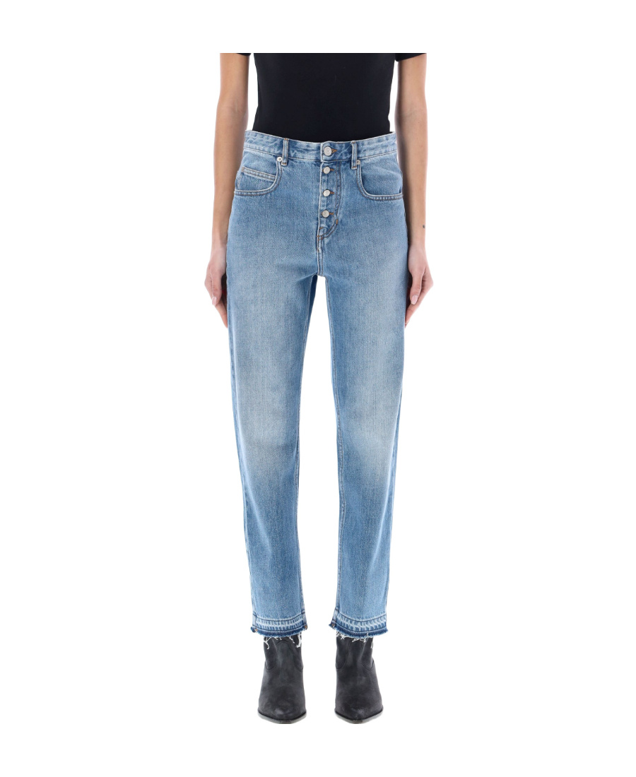 ISABEL MARANT ÉTOILE BELDEN CROPPED DENIM JEANS