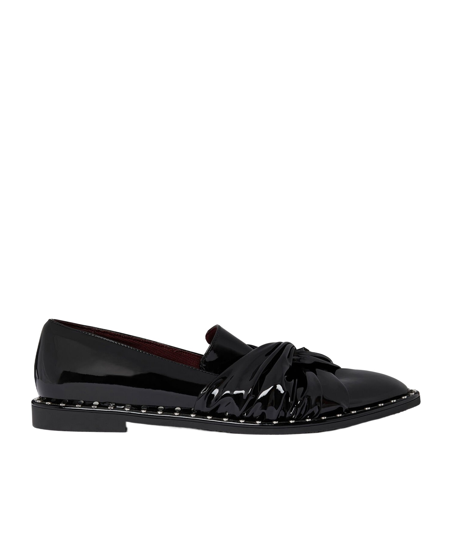 Stella Mccartney Twisted Rope Type Loafer Shoes In Black