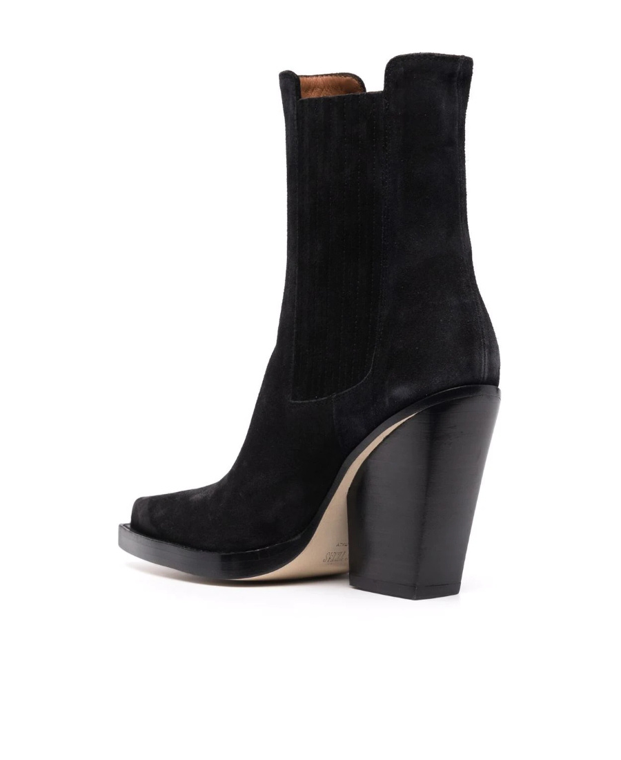 Paris Texas Dallas Suede Ankle Boots In Black