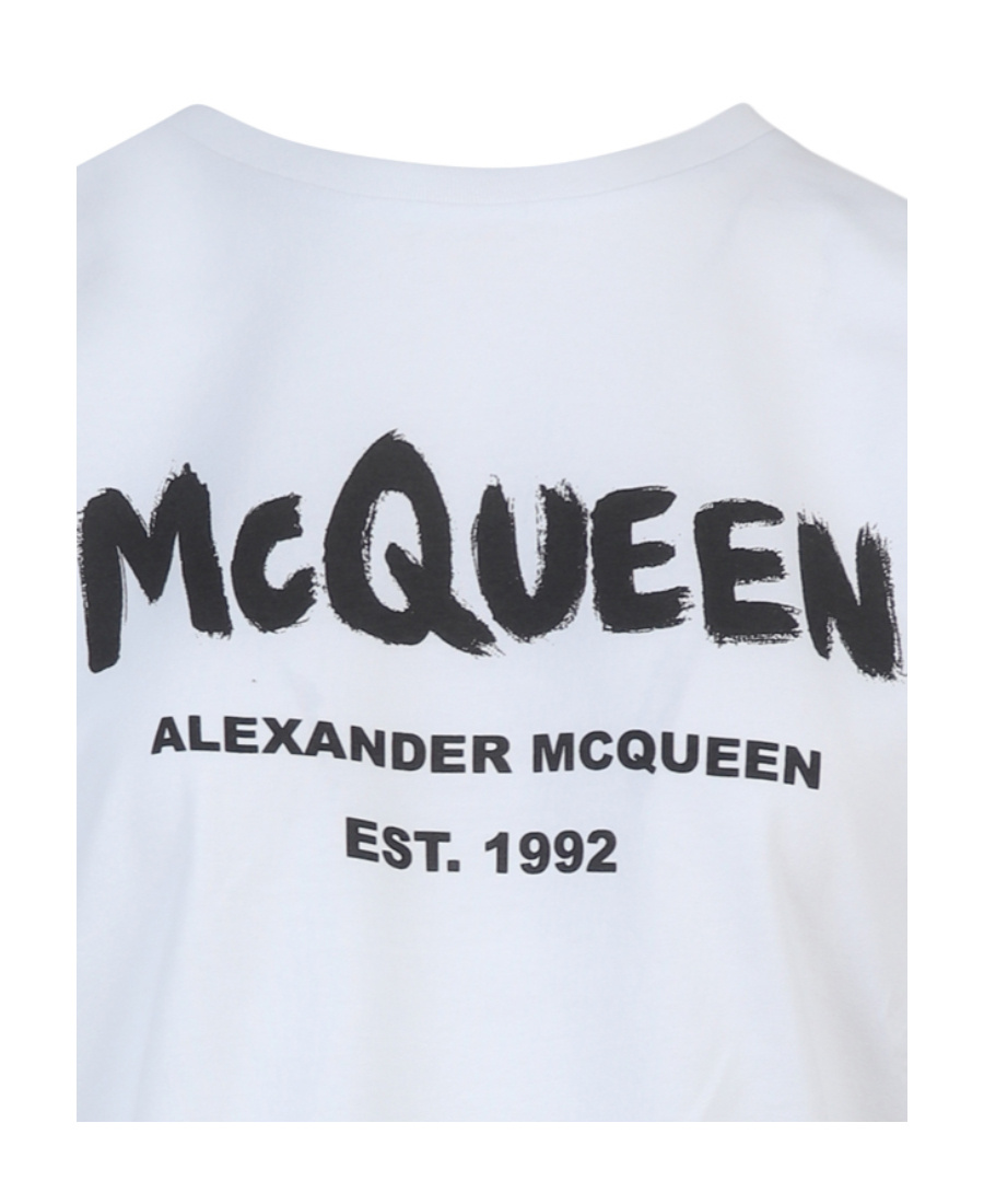 Alexander Mcqueen White Cotton Tops & T-shirt In White