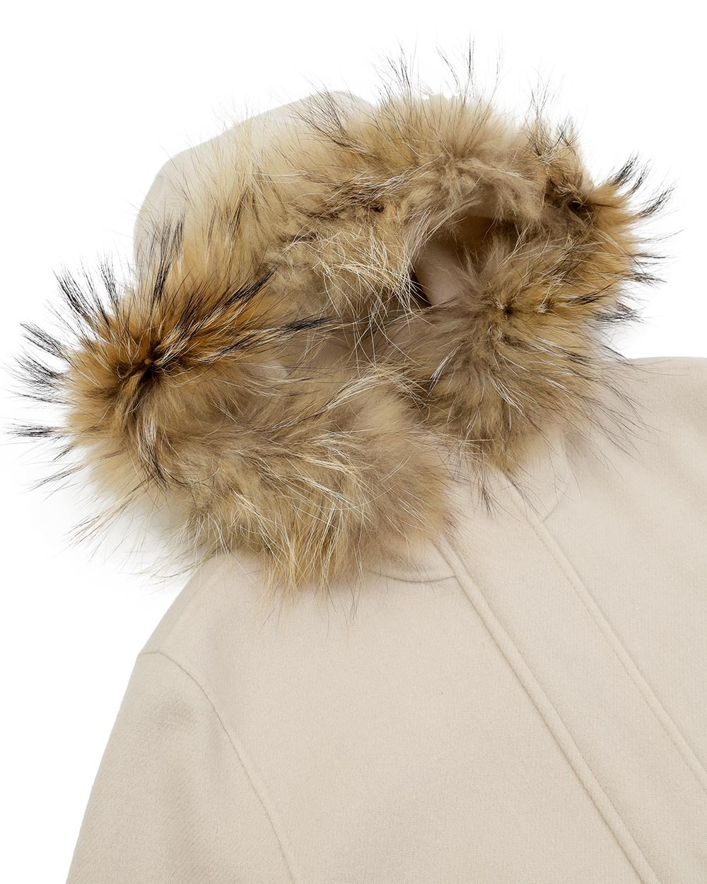 Weekend Max Mara Hooded Overcoat In Nude
