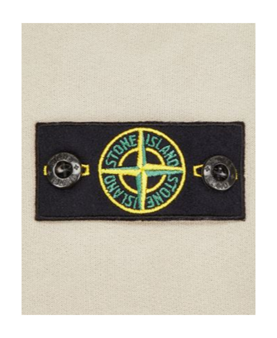 Stone Island Round Collar Long Sleeve Sweater In Gray