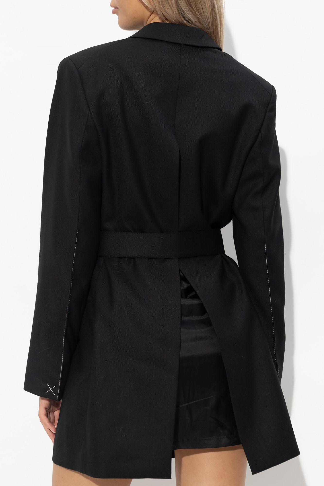 Victoria Beckham Double-breasted Tailored Minidress In Black