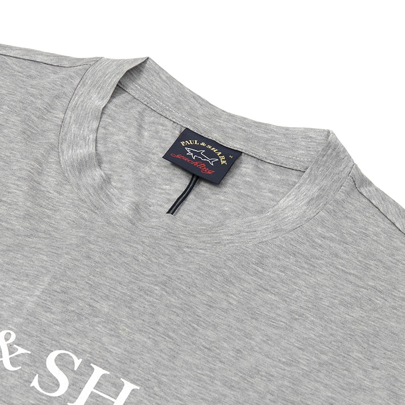 Paul & Shark Logo Details T-shirt In Gray