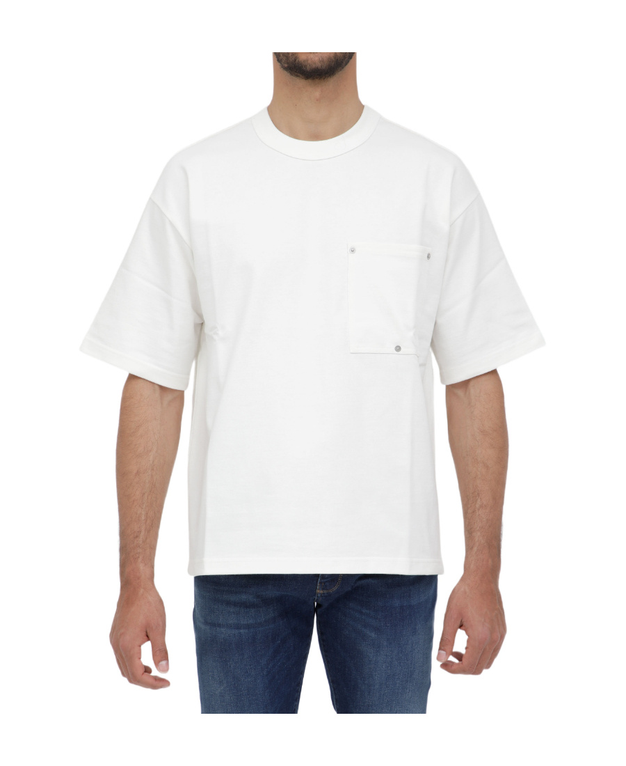 Bottega Veneta Patch-pocket Cotton T-shirt In White