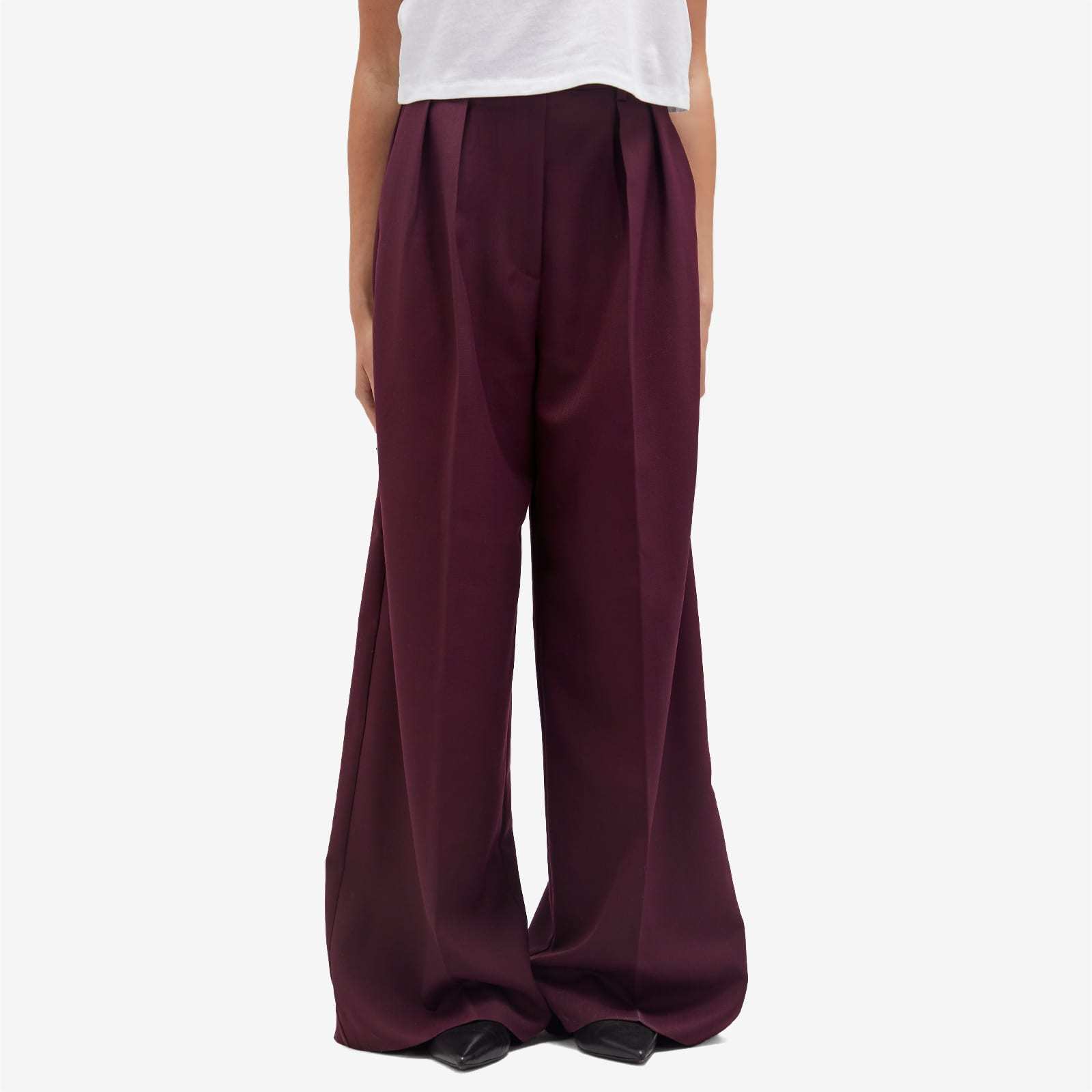 ANINE BING WAISTBAND LOOP CASUAL PANTS