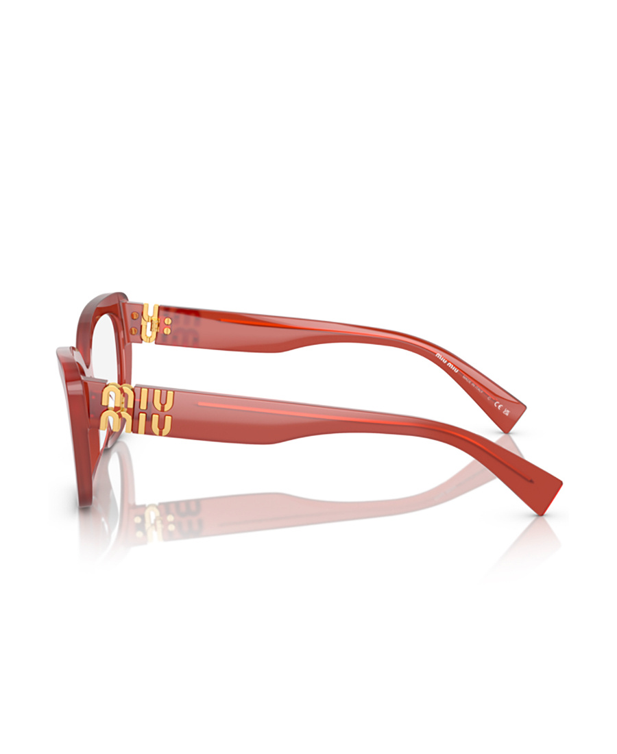 Miu Miu Logo Flat Mirror In Brown