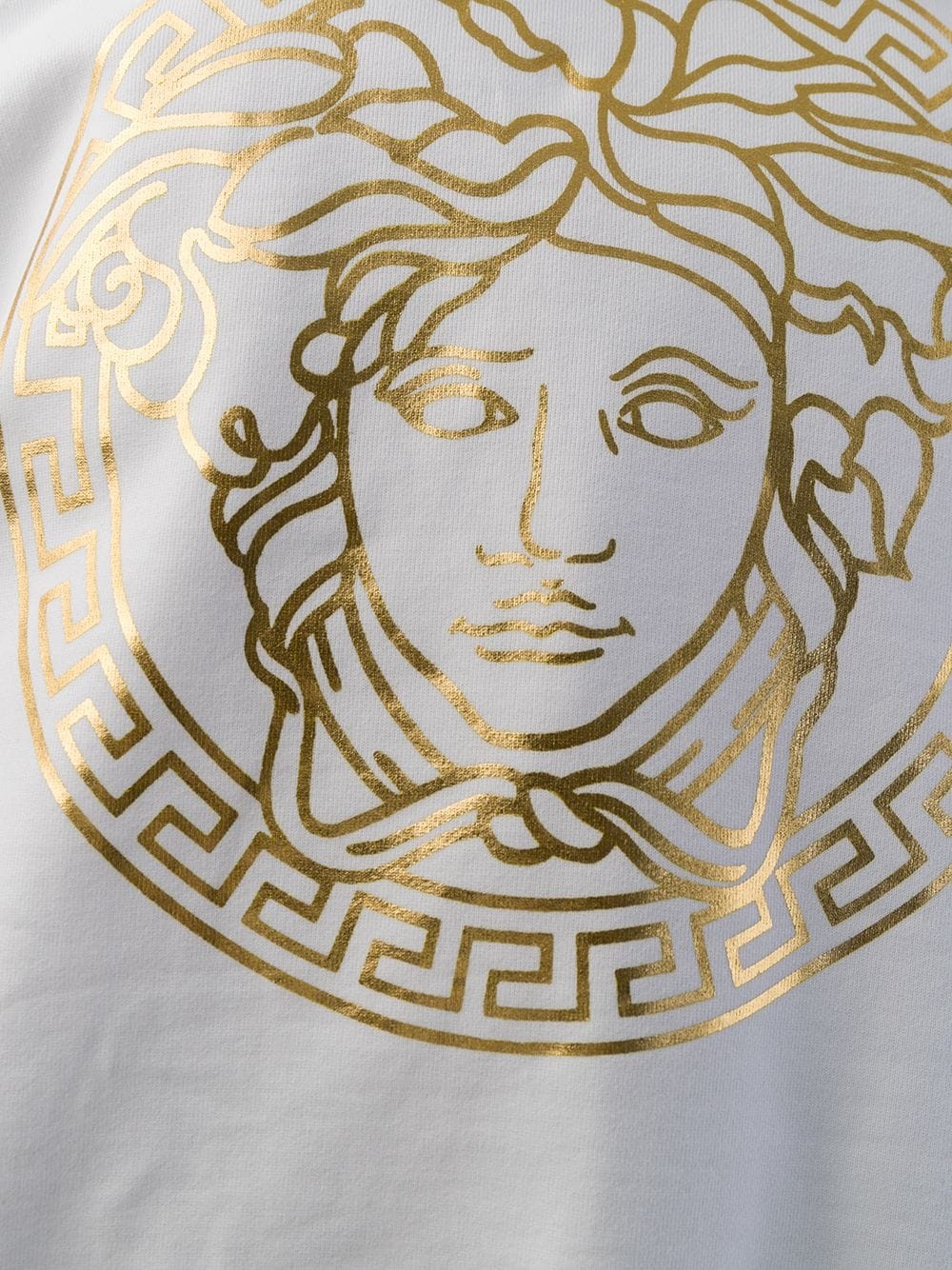 Versace Printed Pattern Sweater In White