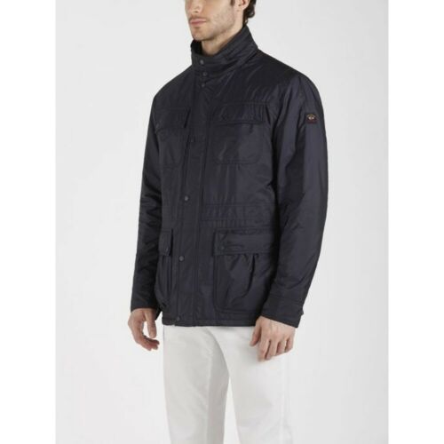 Shop Paul & Shark Stand-up Collar Jacket In Black