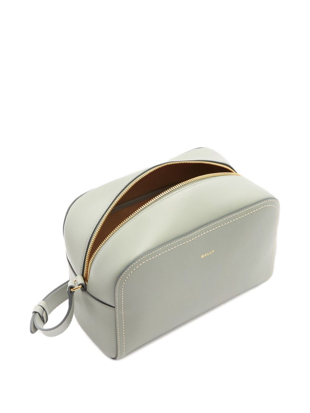 Bally Easy Leather Cross Body Bag In Gray