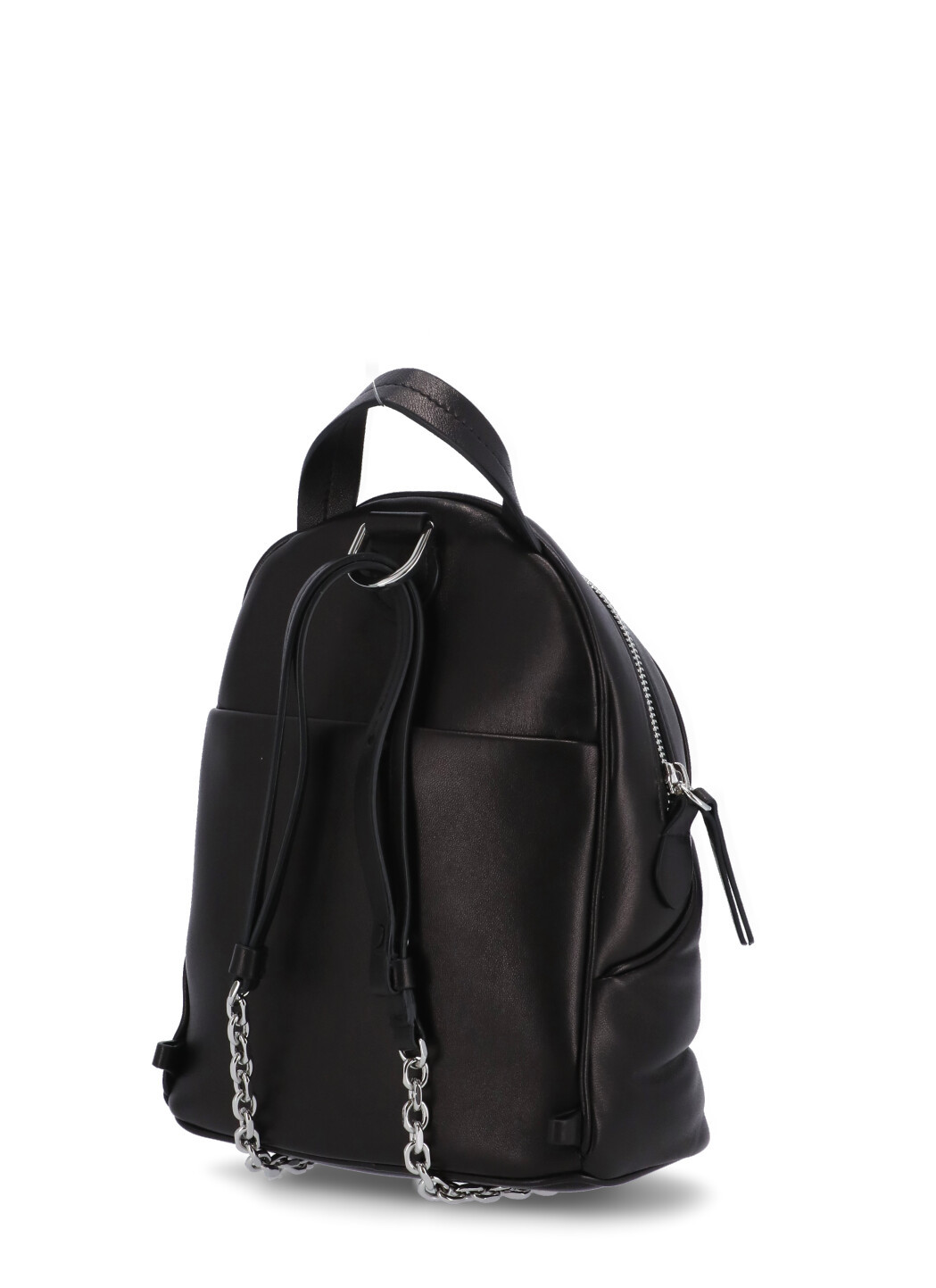 Maison Margiela Quilted Leather Mini Backpack With Front Pocket In Black