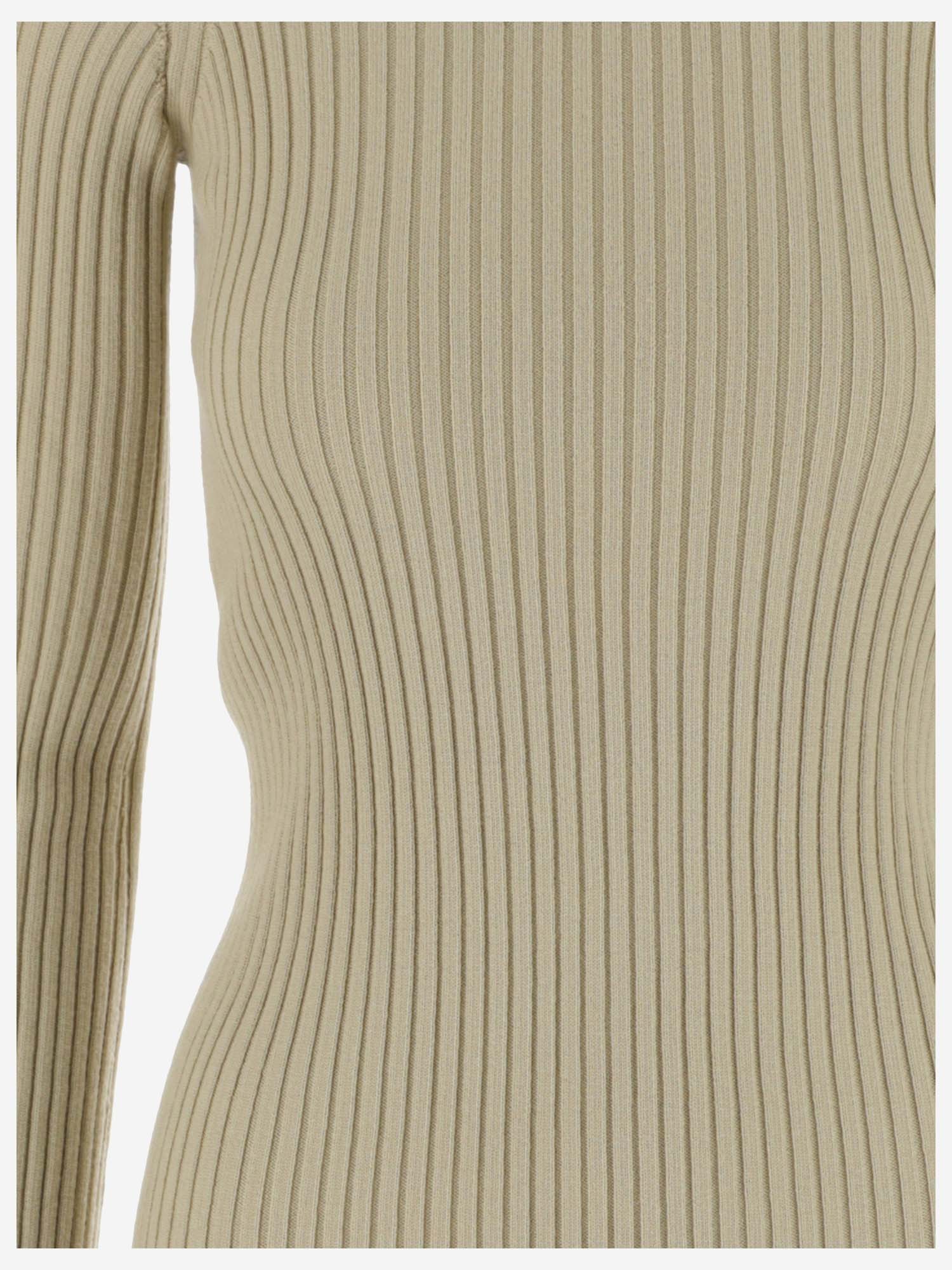 Chloé Logo Knitted Pullover In Nude