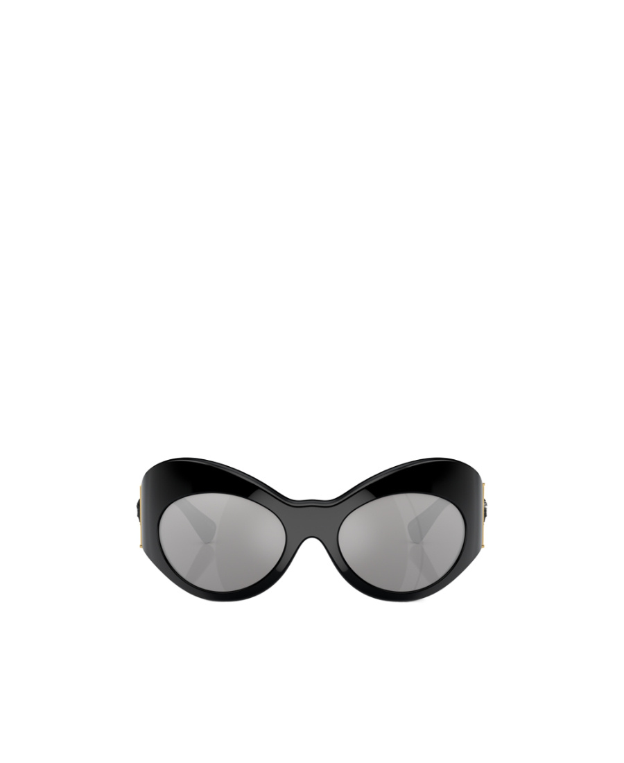 Versace Eyewear Irregular Frame Sunglasses In Gray