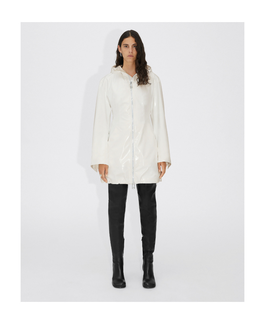 Bottega Veneta Zip-up Hooded Parka In White