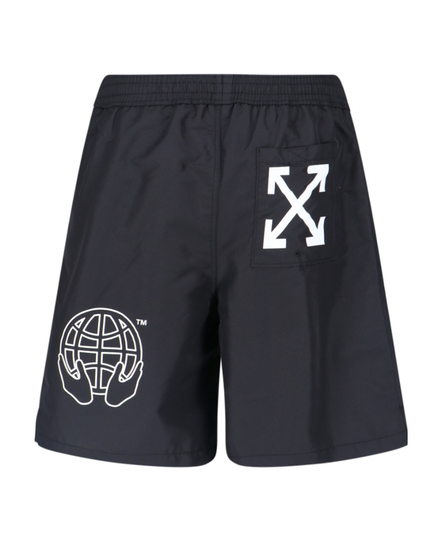 Off-white Exact Opp Swim Shorts In Black
