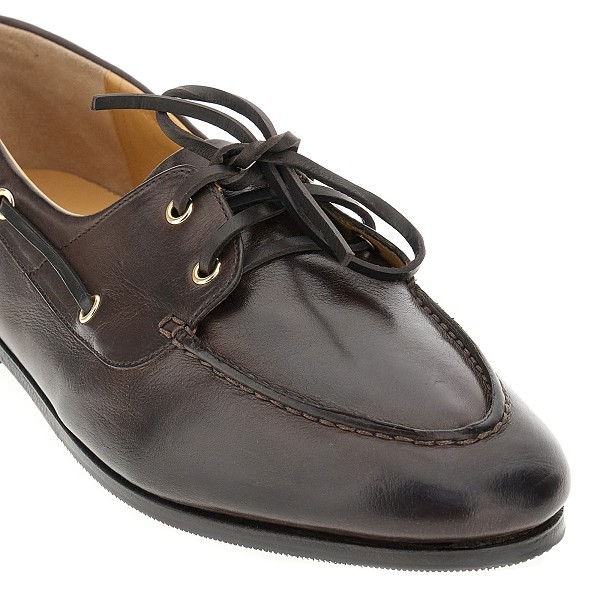 Bally Dark Buffalo Leather Slip-on Loafers In Multi