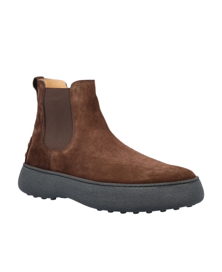 Tod's Flatform Ankle Boots In Multicolor