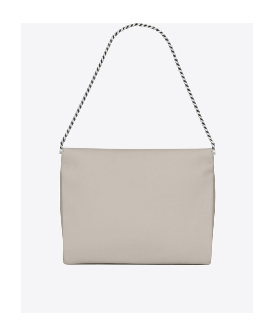 Saint Laurent Medium Sac Charniere Shoulder Bag In Retro White